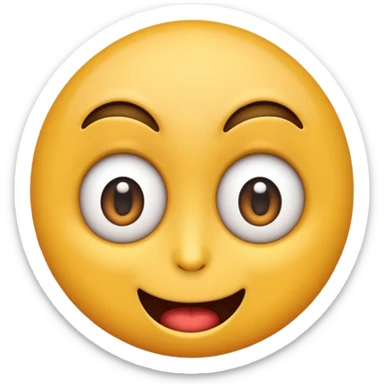 feeling crazy emoji face sticker