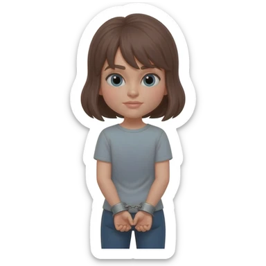 Bdsm women handcuffed behind back sticker