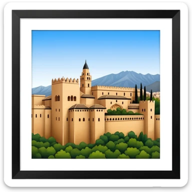 Granada's alhambra sticker