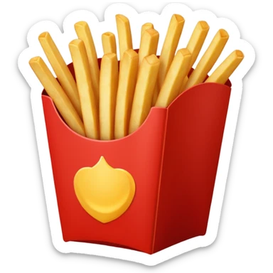 French frize emoji NO FACE red case sticker