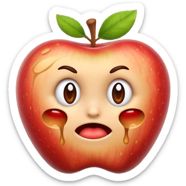 Spoiled apple sticker