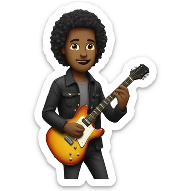 Guitarist sticker