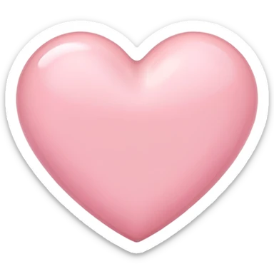 a soft pink heart sticker
