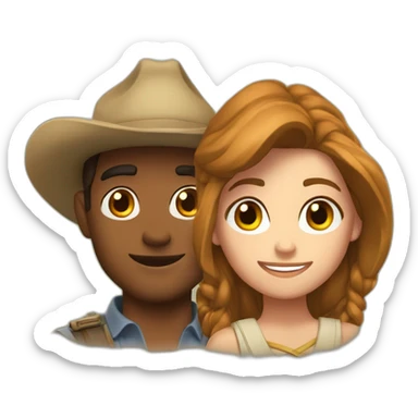 Aventuras de Tadeo Jones & Sara Lavroft sticker
