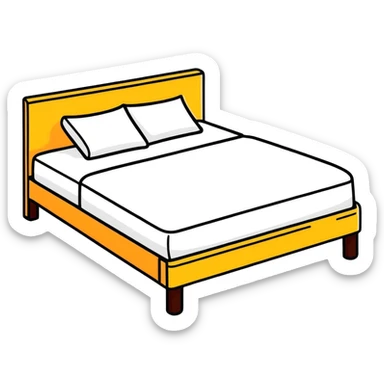 get in bed already sticker
