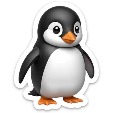 Pingüino sin boca sticker