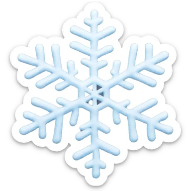 snowflake sticker