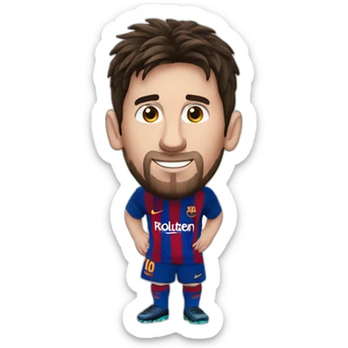 Messi qui rie sticker