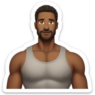 hot man with big chest sticker