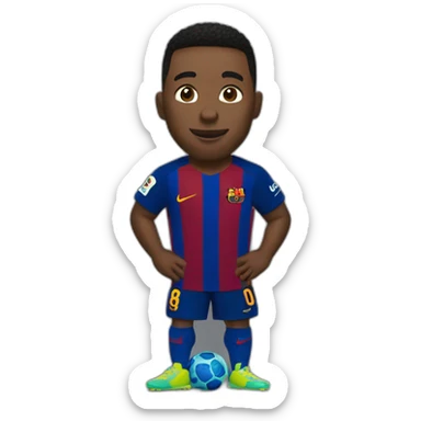 Ronaldhino playing for barcelona sticker