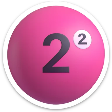 pink billiard ball with the number 23 sticker