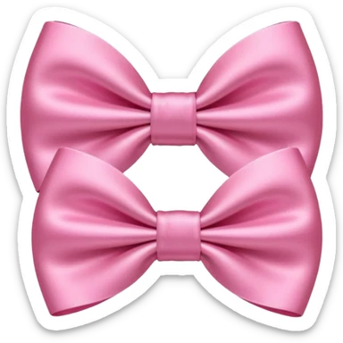 Pink bows sticker