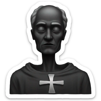 a black grave with the inscription R i P in silver sticker