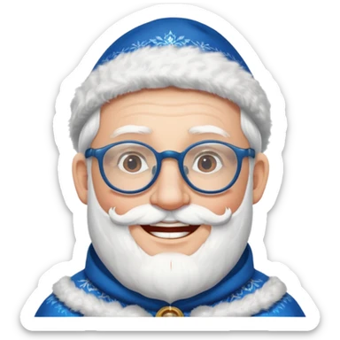 Father Frost WITH GLASSES sticker