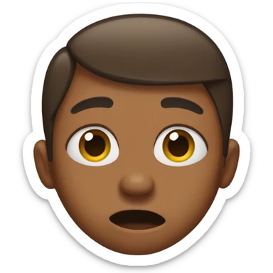 Face palm brown sticker