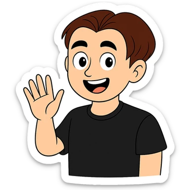 Make the t-shirt color exactly the same black on all figures uniformly with a transparent background. sticker