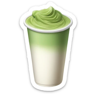 Matcha latte Starbucks cup white  sticker