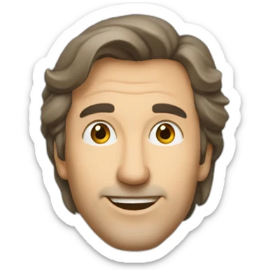 Alain le voisin qui attend une lettre sticker