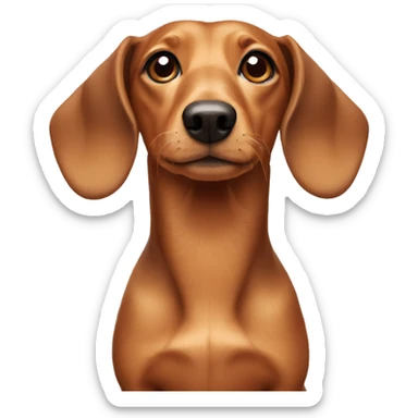 Dog of the dachshund breed sticker