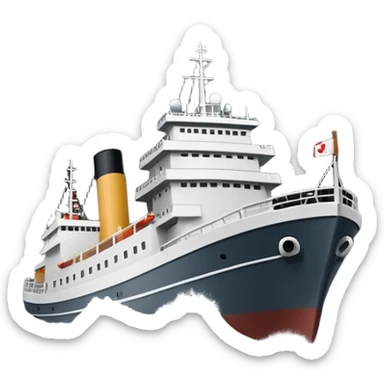 Velero navegando en tormenta sticker