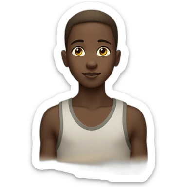 an Nubian boy from aswan sticker