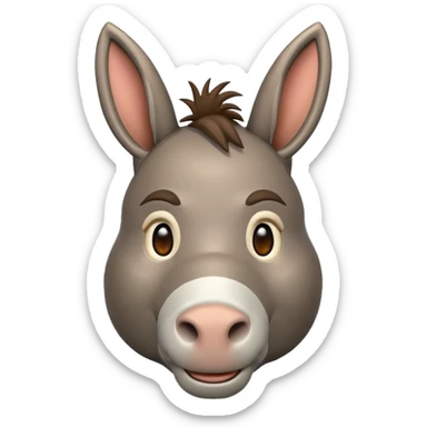 donkey emoji sticker