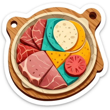 picasso abstract art SPAM MEAT painting sticker