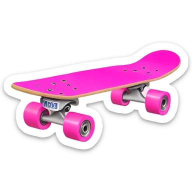 Pink skate board  sticker