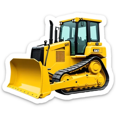 Bulldozer - CAT D6T (Model Year: 2021) (Iconic colour: Yellow) sticker