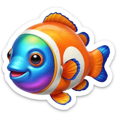 Ball of Goo of Rainbow Clownfish  sticker