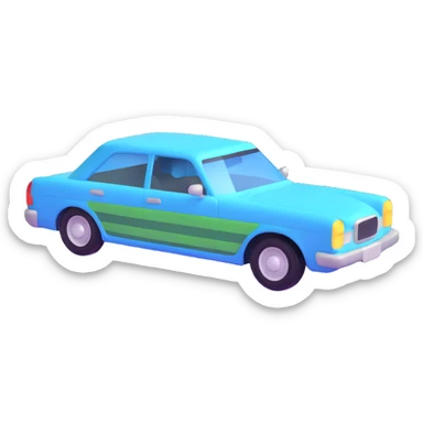 Make the transparent film stand out, floating and partially off the car, to show the application process, elegant 3D style sticker