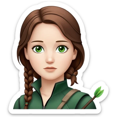 Katniss Everdeen the hunger games  sticker