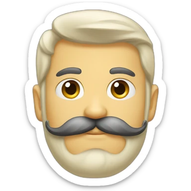 scimitar mustache emoji sticker