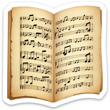 sheet music sticker