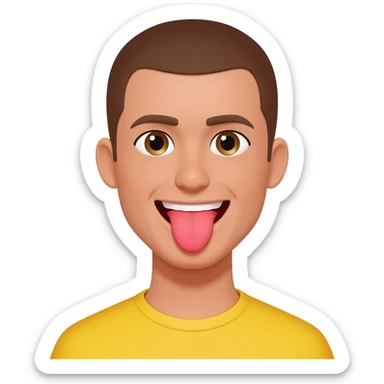 tongue emoji sticker