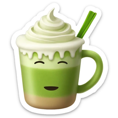 matcha latte sticker