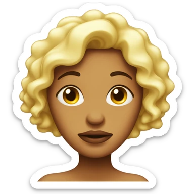 Swooning melting woman sticker