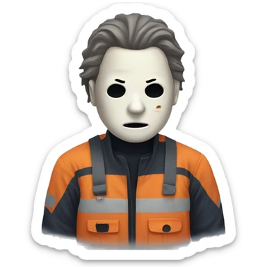 Michael myers cute sticker