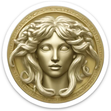 versace-medusa-symbol chrome sticker