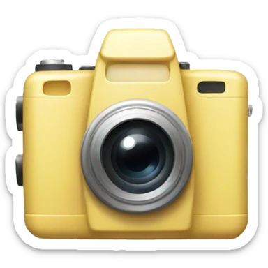 Light yellow camera sticker