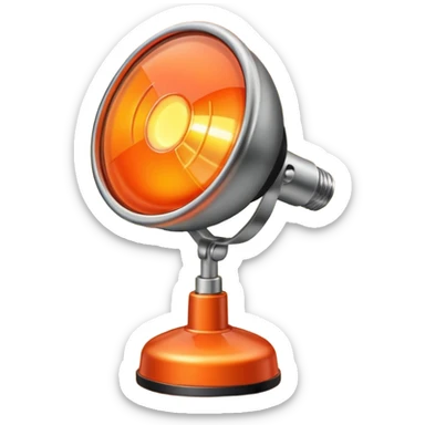 Heat lamp sticker