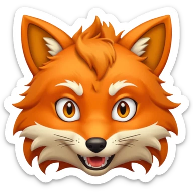 mad fox sticker