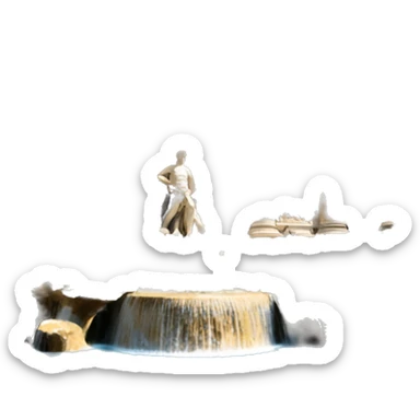 trevi fountain sticker