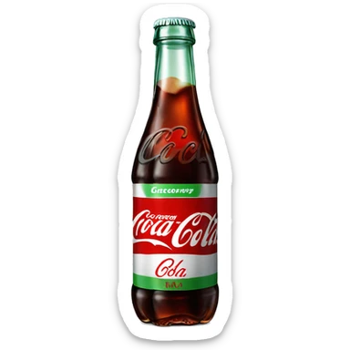 bottle of coca cola sticker