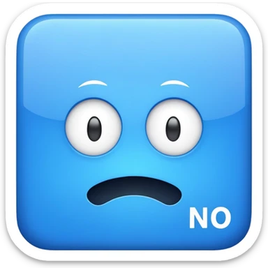 NO CAP text in a blue square sticker