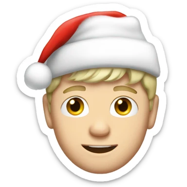 niall horan with santa hat sticker