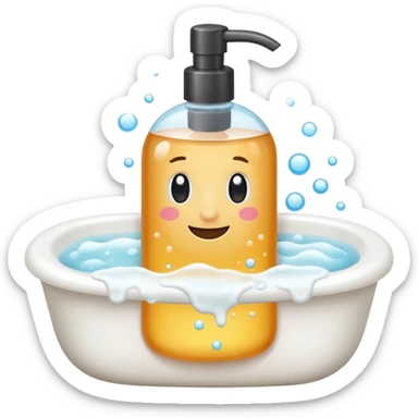 Soap and shampoo sticker