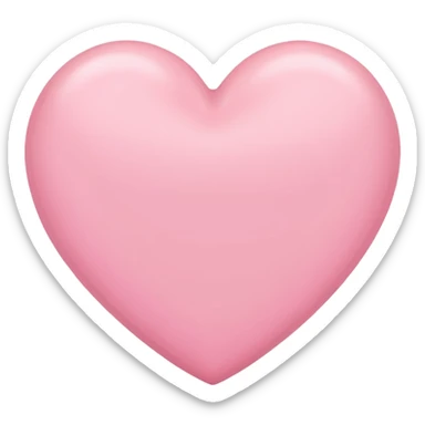 a babypink heart emoji
with no face 
plain heart only sticker