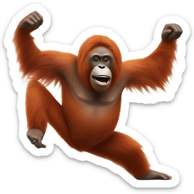 Dancing Orangutan  sticker