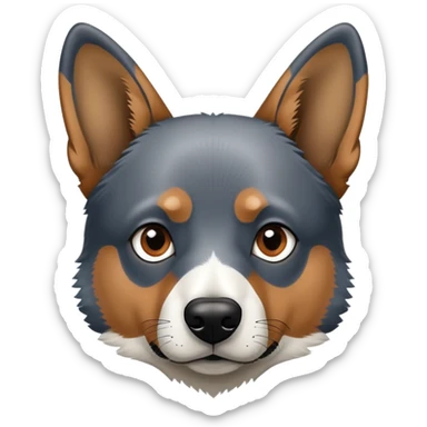 Blue heeler German shepherd mix sticker